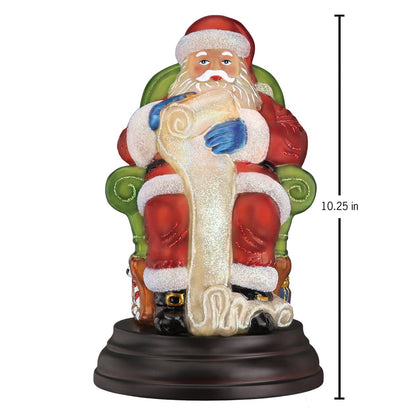 Santa Checking His List Light