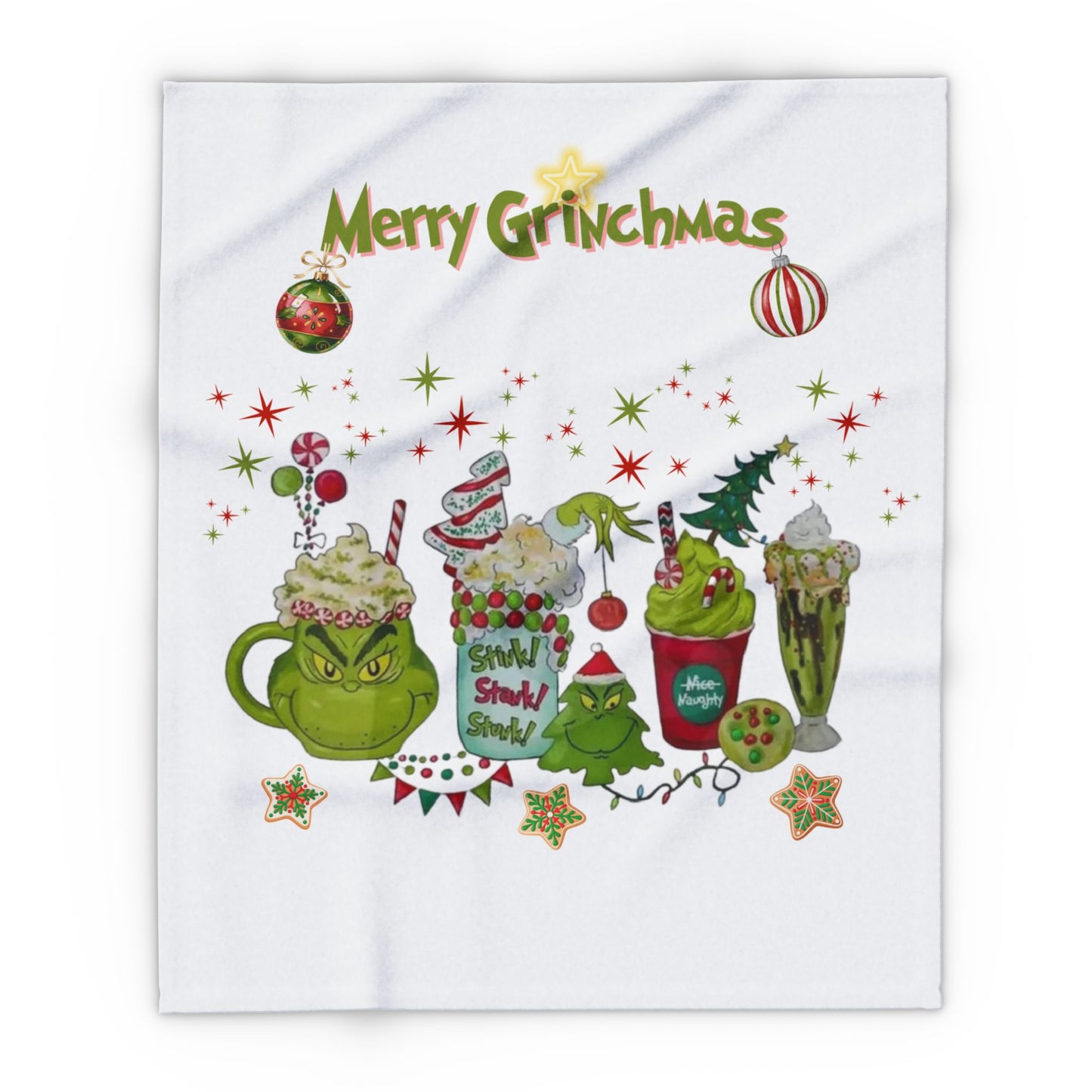 Grinchmas Fleece Blanket