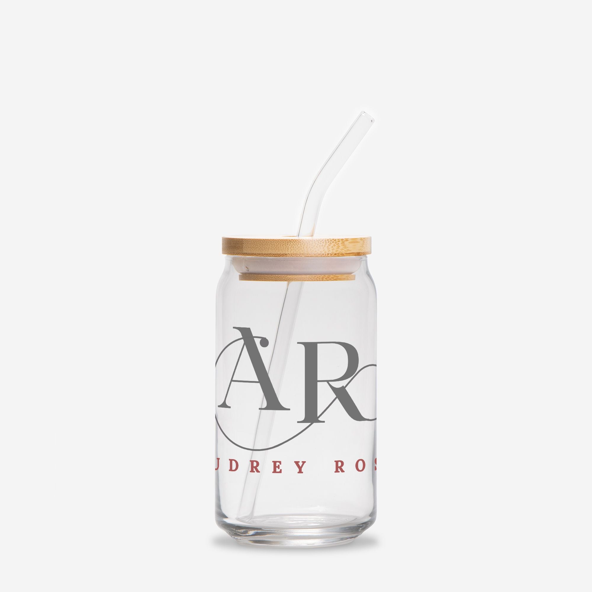 Audrey Rose Glass Can 16oz