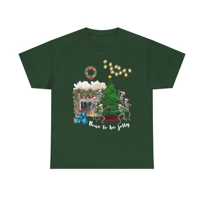 Christmas Radiology T-Shirt - Bone to be Jolly, Xray Skeletons