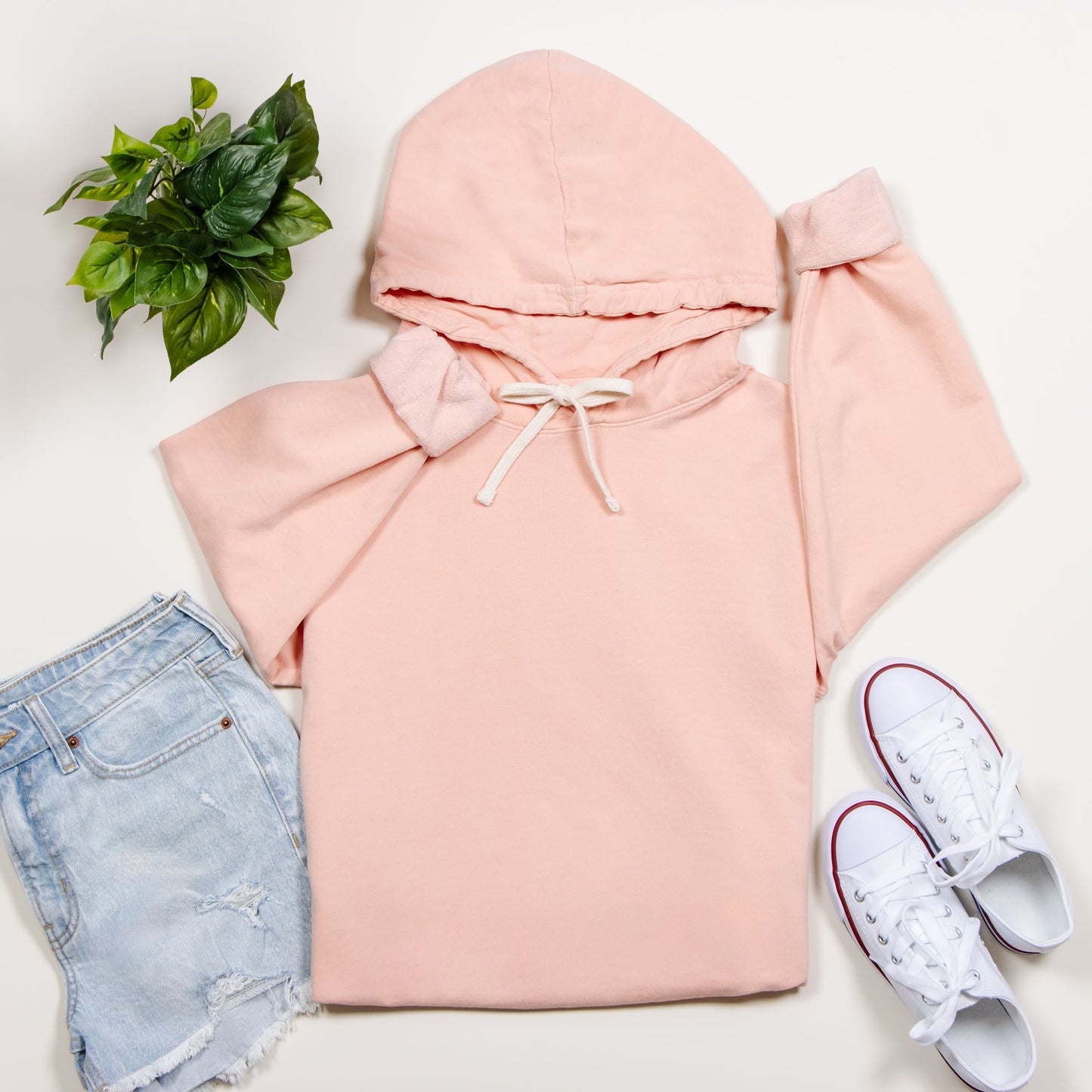 Coffee Cup Comfort Color Lightweight Hooded Sweatshirt