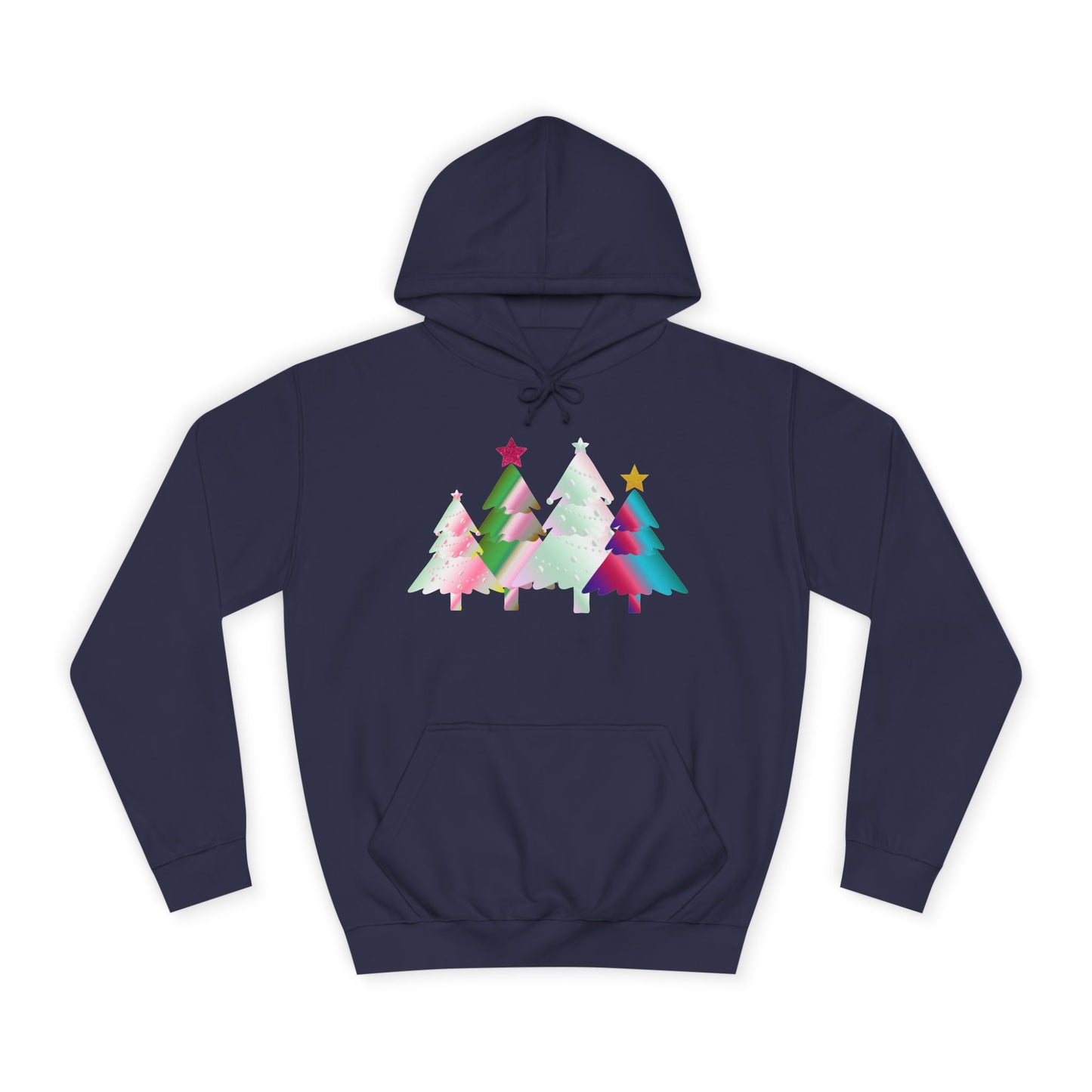Colorful Holiday Trees Hoodie