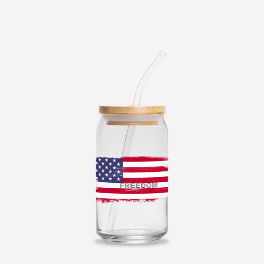 FREEDOM Glass Tumbler -16oz