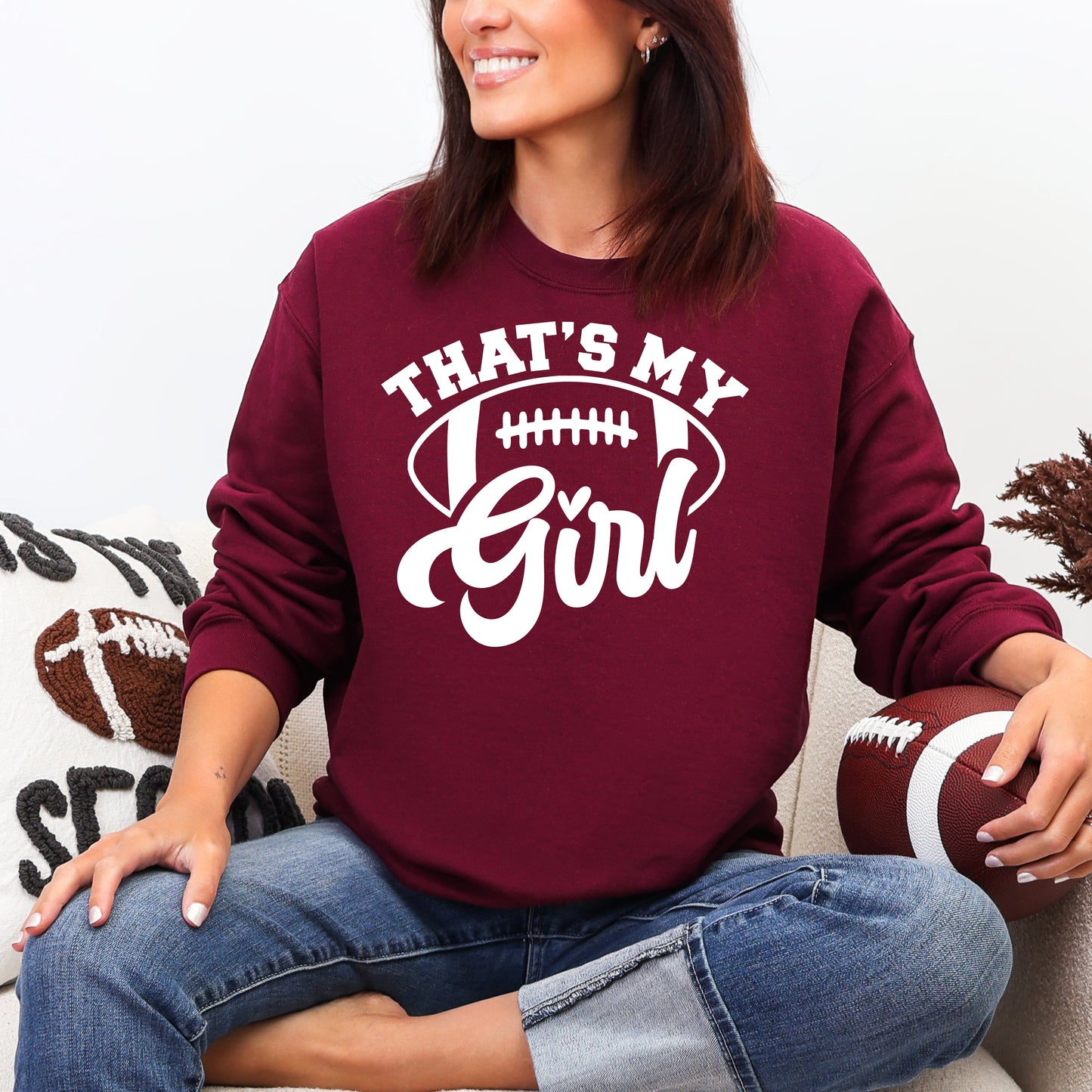 That's my Girl Football - Tee or Sweatshirt, multiple colors