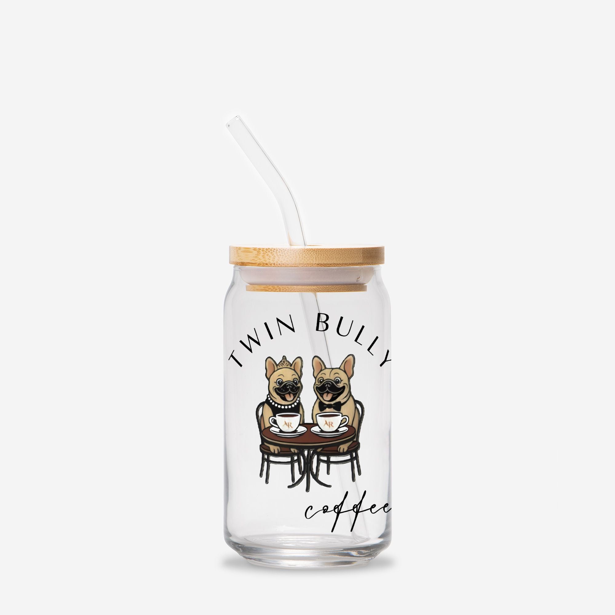 Twin Bully Glass Tumbler -16oz