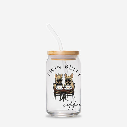 Twin Bully Glass Tumbler -16oz