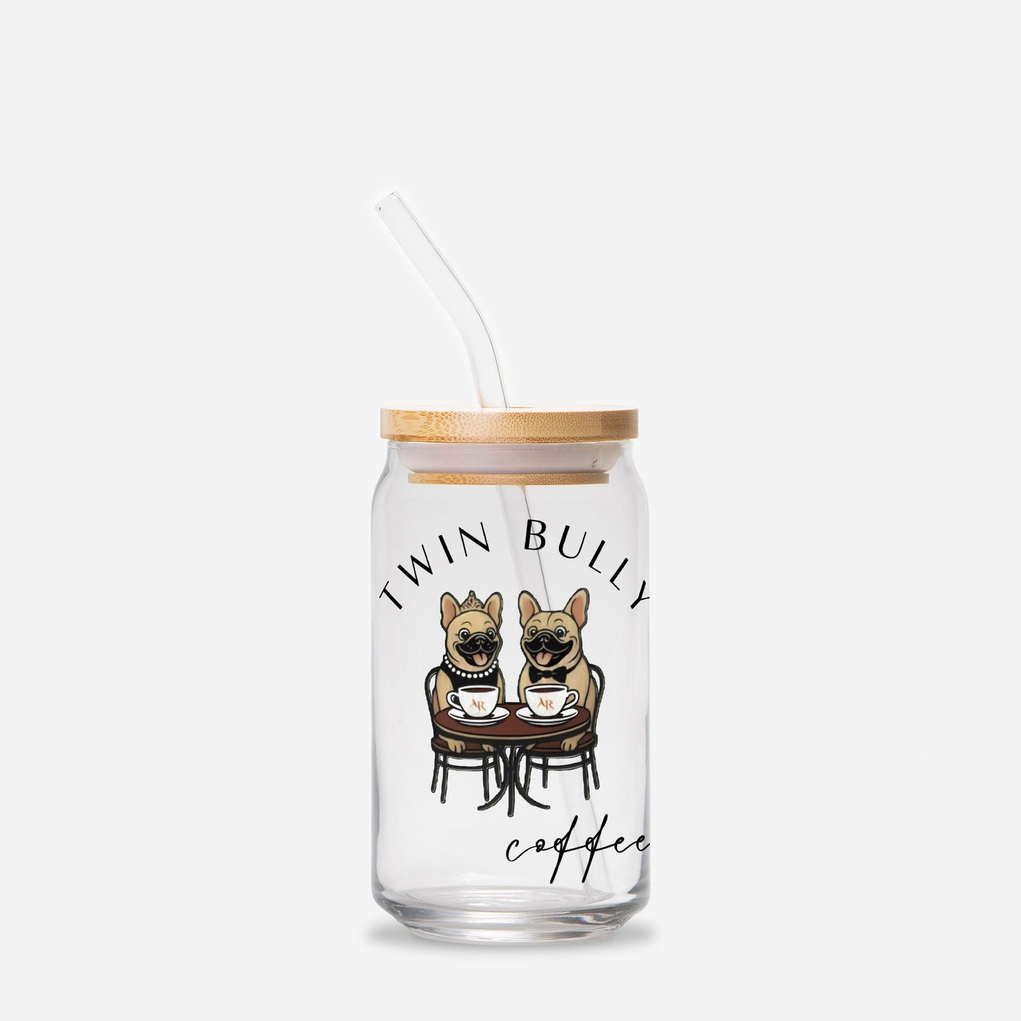 Twin Bully Glass Tumbler -16oz