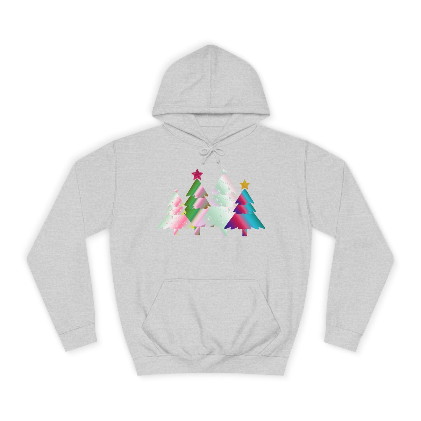 Colorful Holiday Trees Hoodie