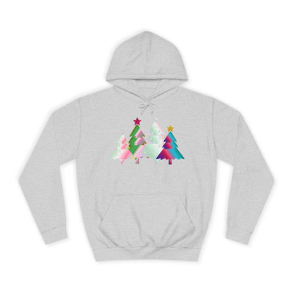 Colorful Holiday Trees Hoodie