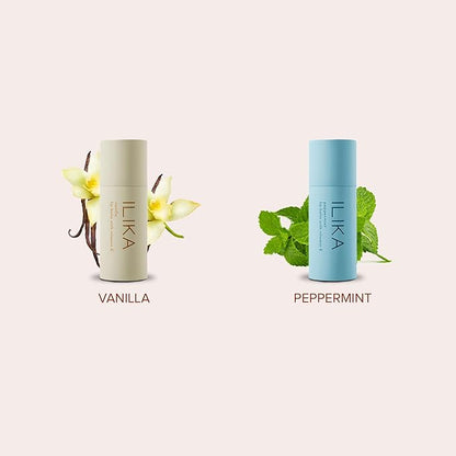 ILIKA 2 Pack Organic Lip Balm- Vanilla & Peppermint