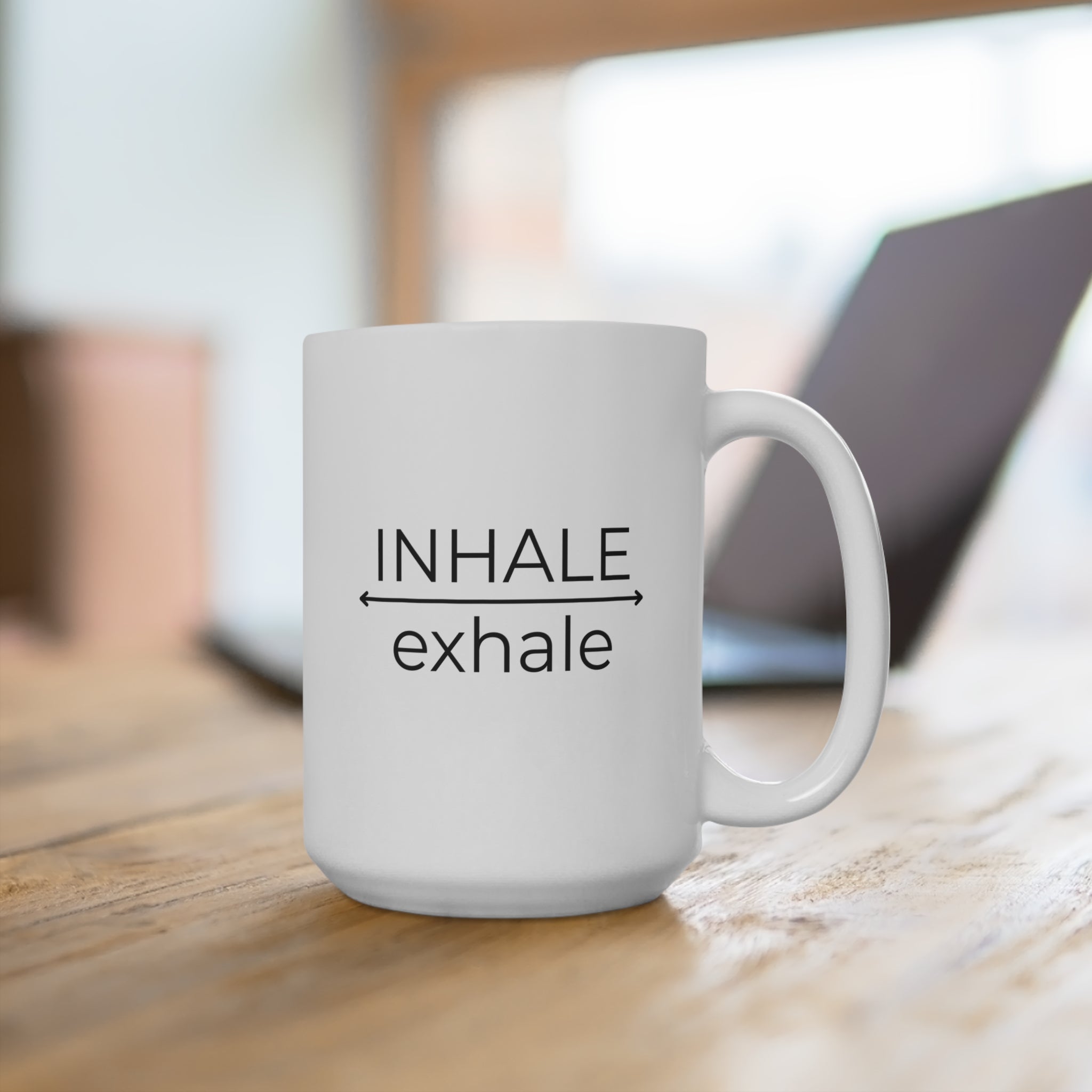 Mindful Breathing Mug - 15oz Inspirational Drinkware