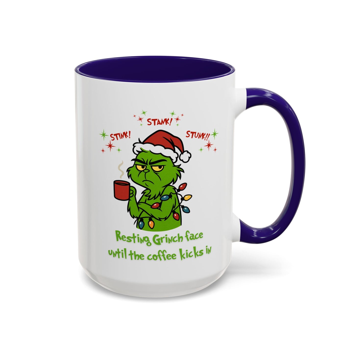 Colorful Grinchy Holiday Mug