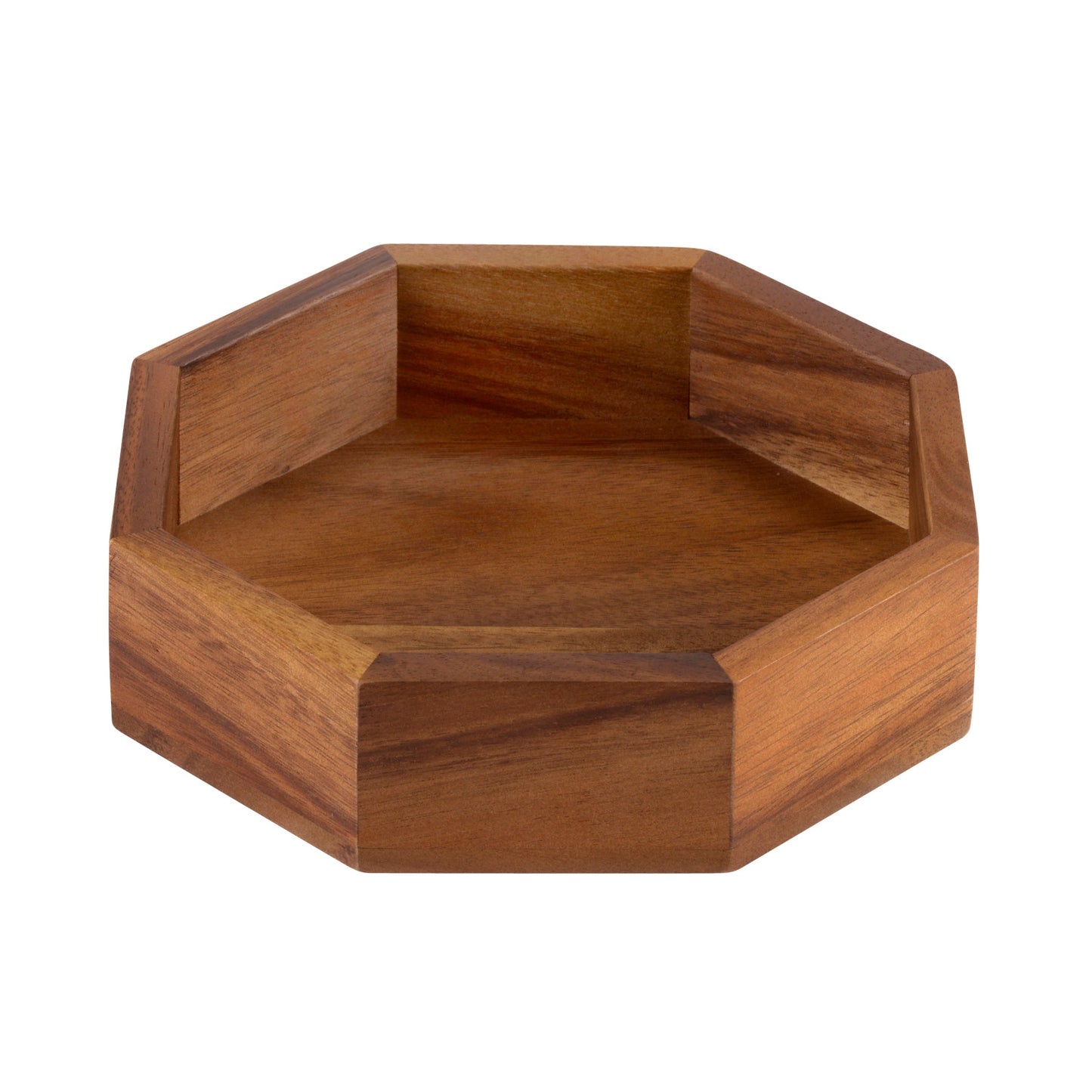 Acacia Wood Octagon Candy & Nut Dish