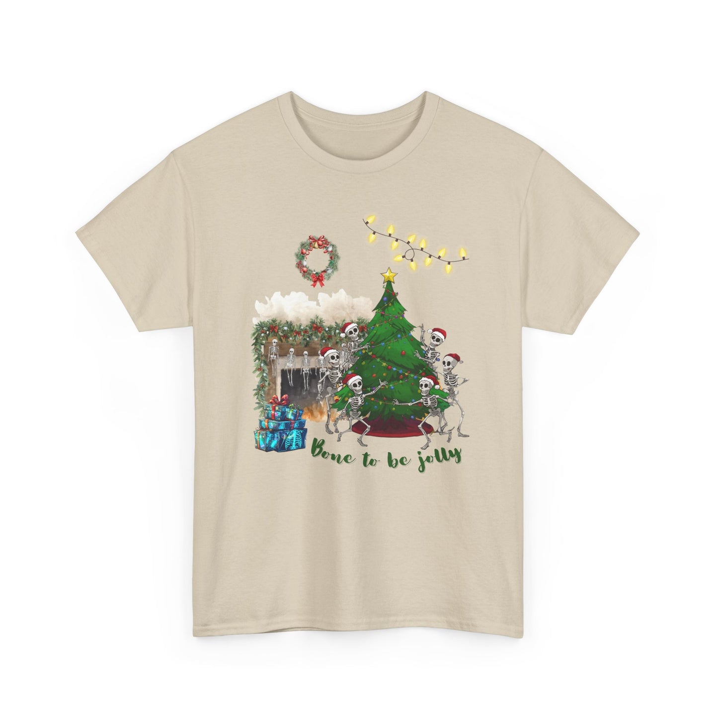 Christmas Radiology T-Shirt - Bone to be Jolly, Xray Skeletons