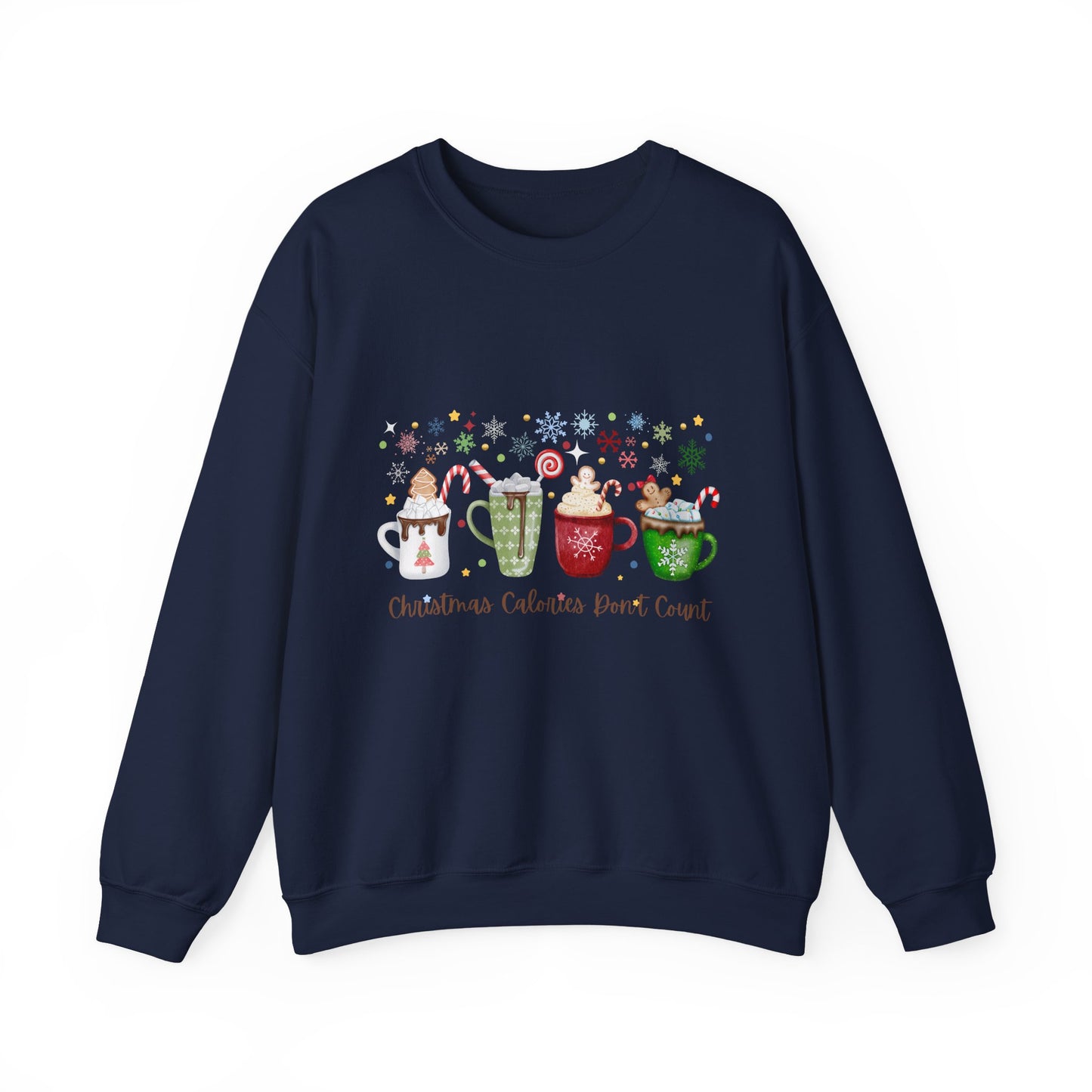 Christmas Calories Don’t Count Sweatshirt Cozy Holiday Crewneck