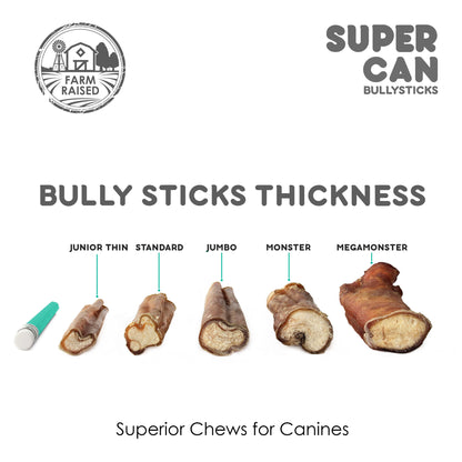 6" Junior Bully Sticks (25 sticks bag)