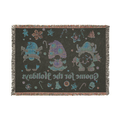 Gnome for the Holidays Woven Blanket