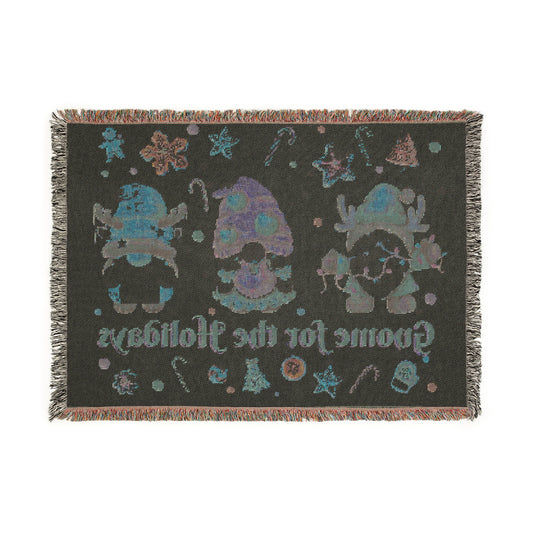 Gnome for the Holidays Woven Blanket