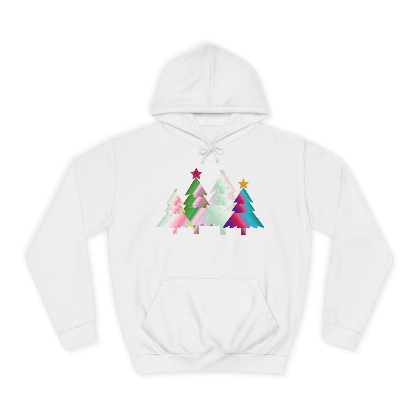 Colorful Holiday Trees Hoodie