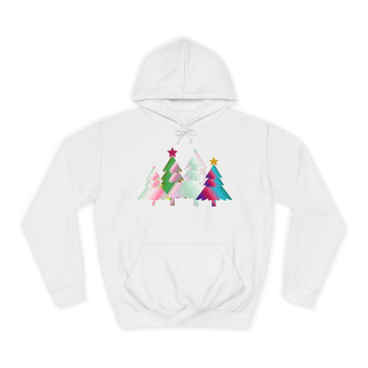 Colorful Holiday Trees Hoodie