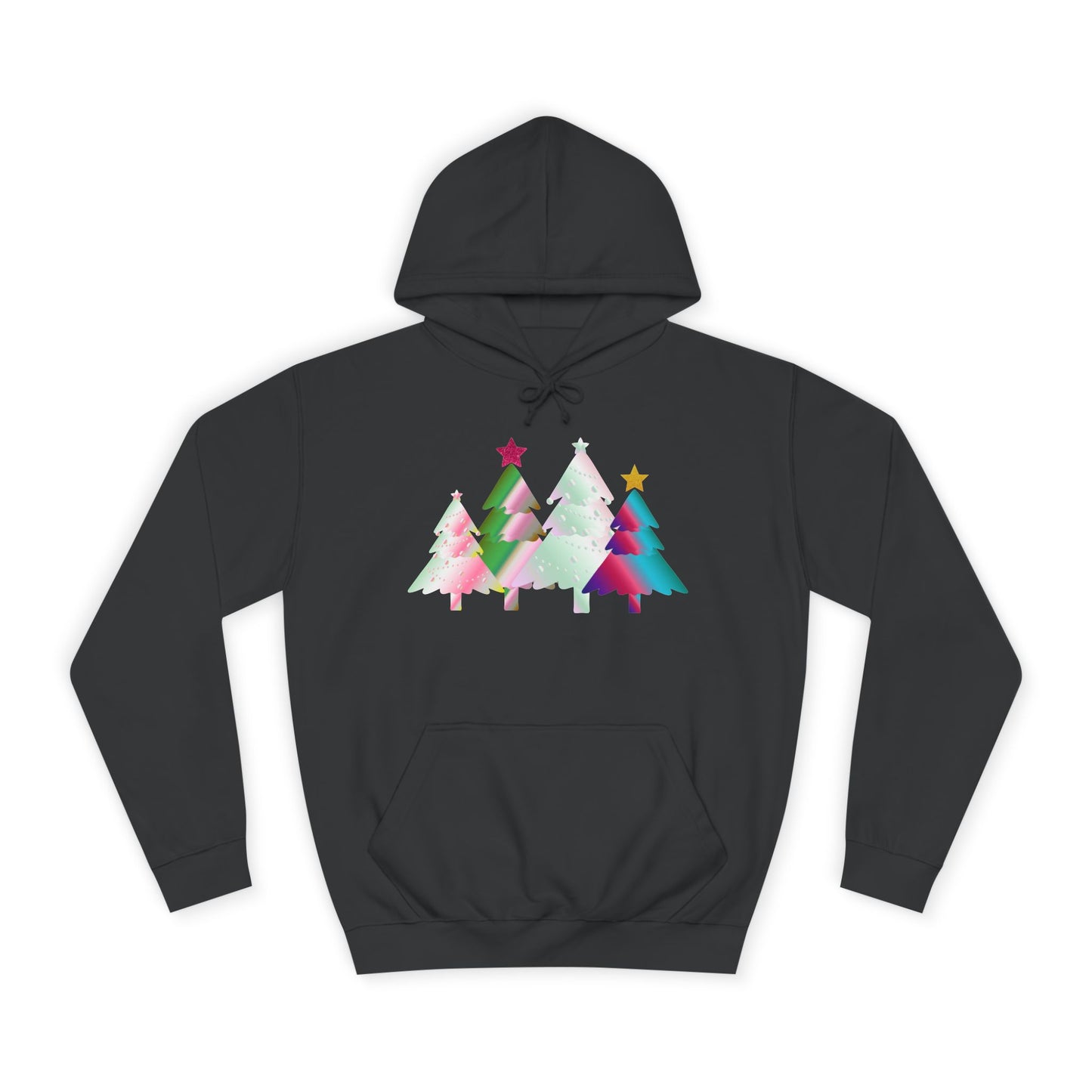 Colorful Holiday Trees Hoodie