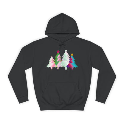 Colorful Holiday Trees Hoodie