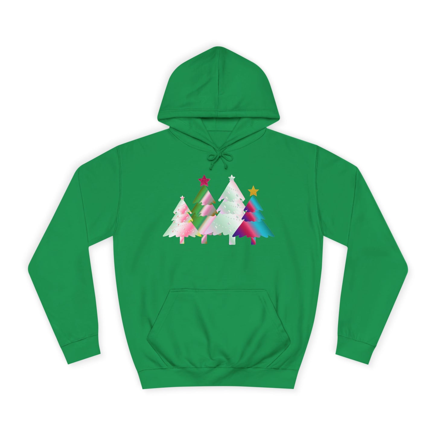 Colorful Holiday Trees Hoodie