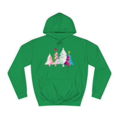 Colorful Holiday Trees Hoodie