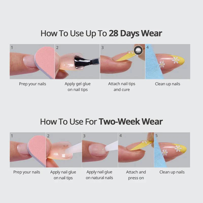 Classic Pearl White Short Square Nails - Press On Nails | Long Lasting & Reusable