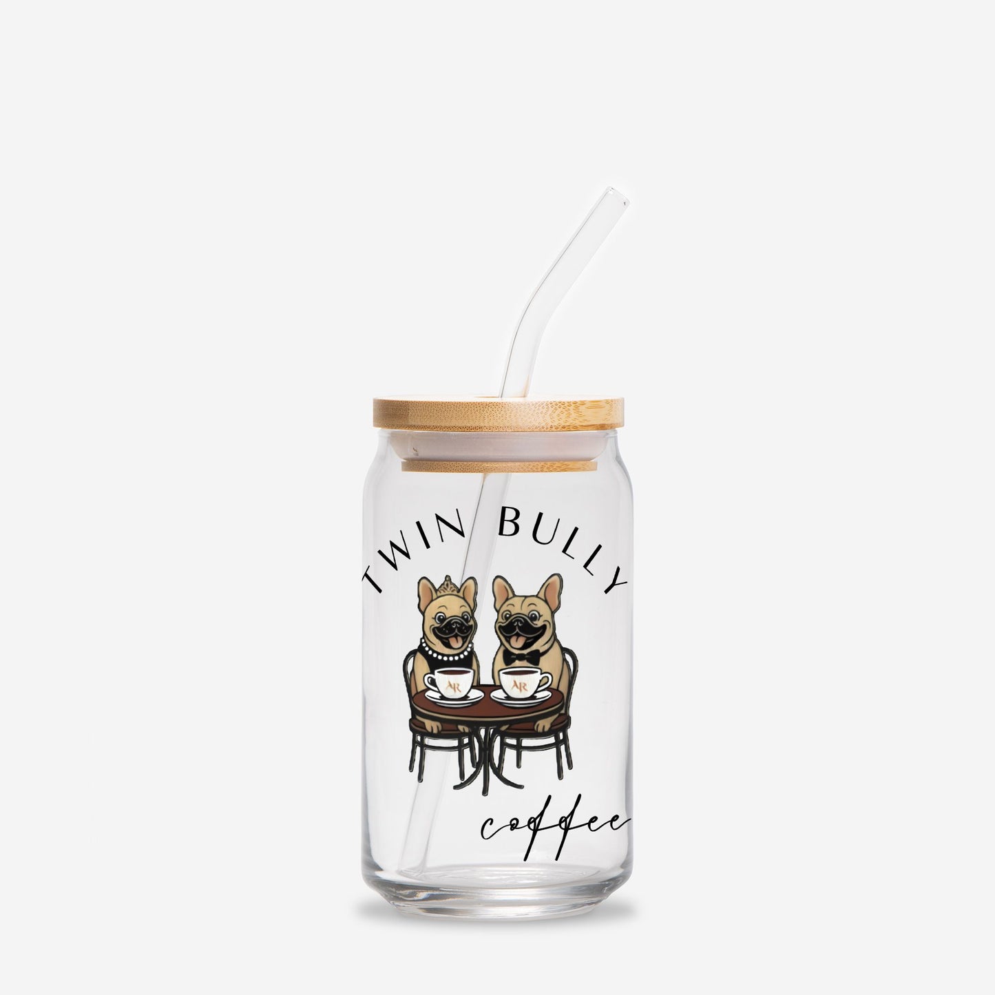 Twin Bully Glass Tumbler -16oz