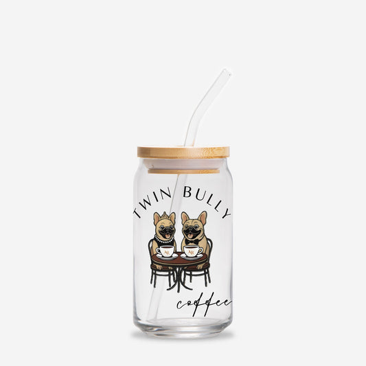 Twin Bully Glass Tumbler -16oz