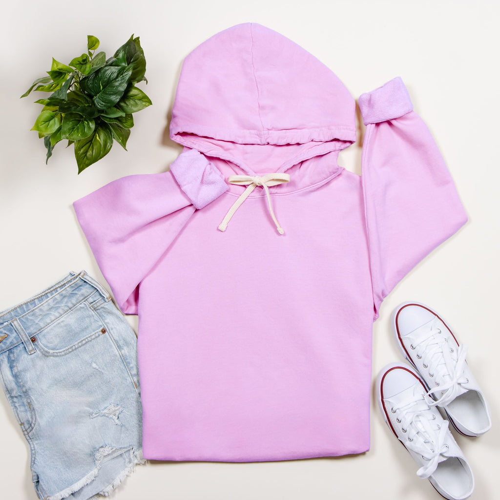 Coffee Cup Comfort Color Lightweight Hooded Sweatshirt