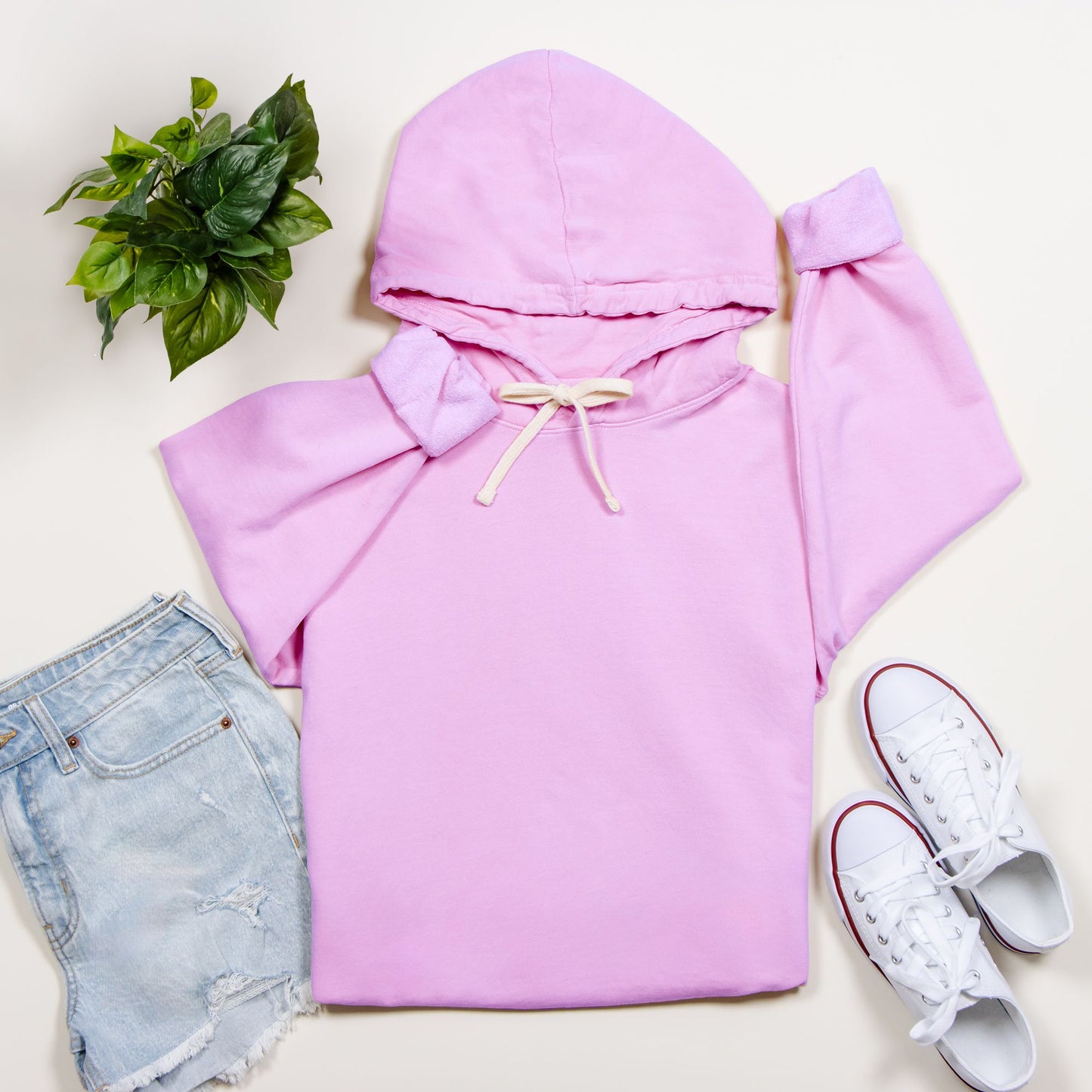 Coffee Cup Comfort Color Lightweight Hooded Sweatshirt