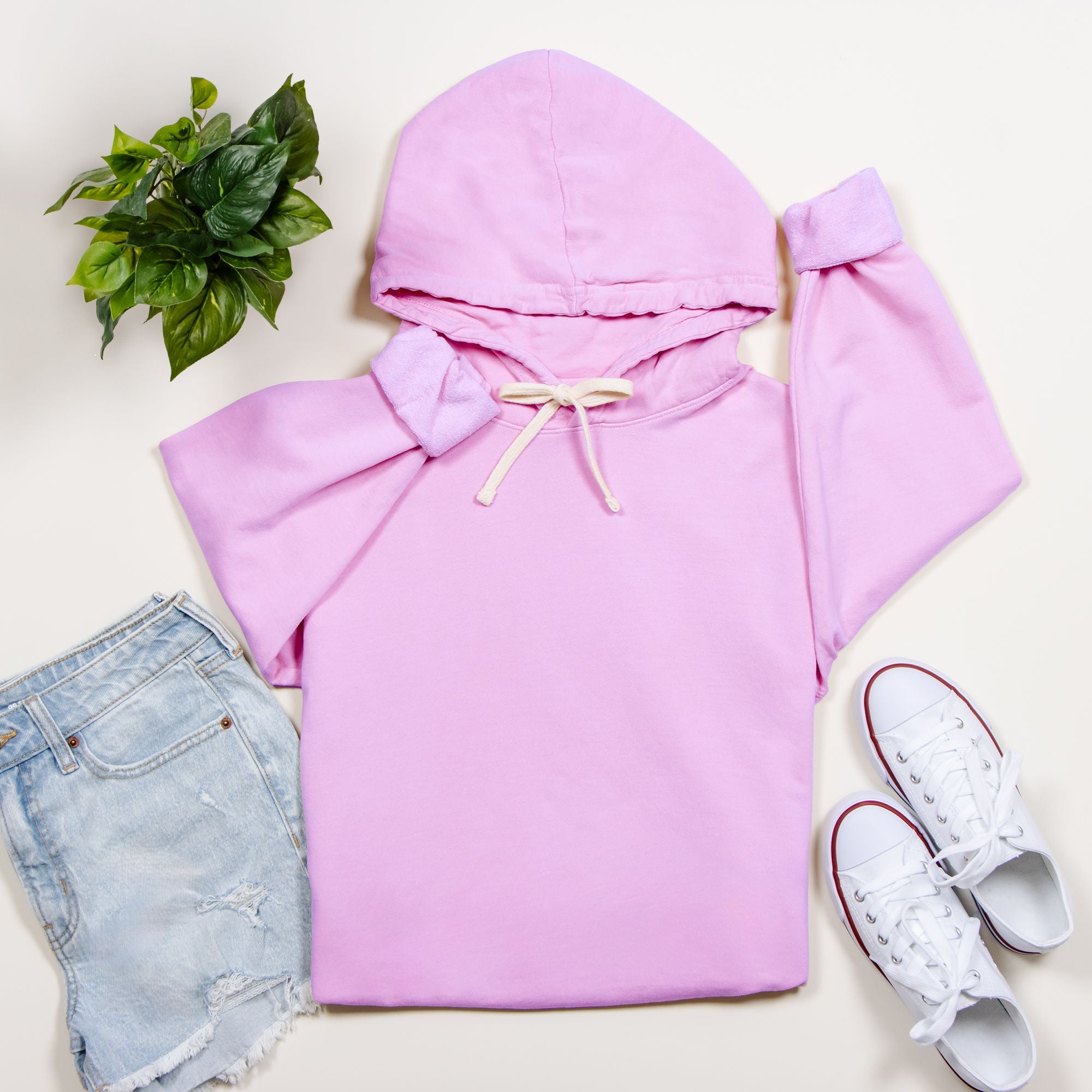 Coffee Cup Comfort Color Lightweight Hooded Sweatshirt