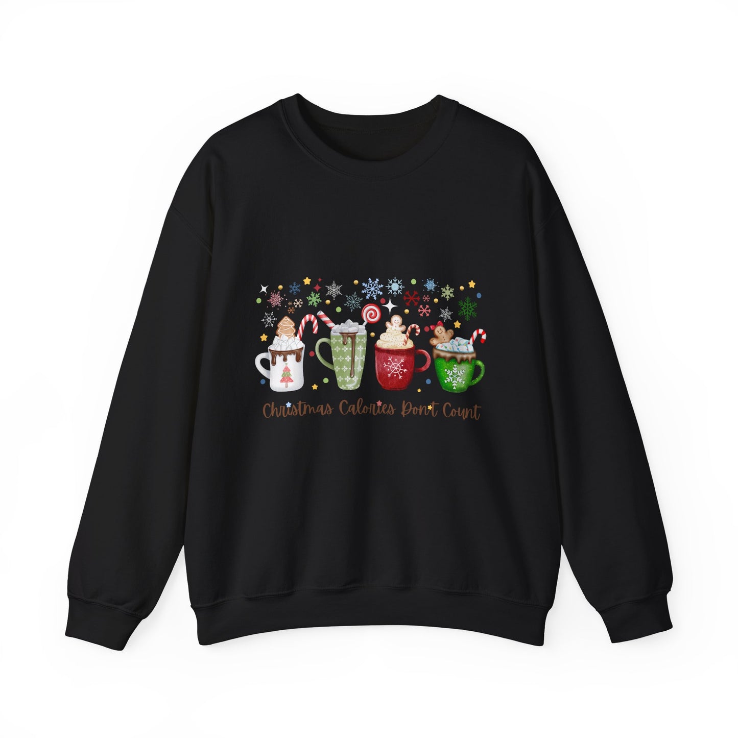 Christmas Calories Don’t Count Sweatshirt Cozy Holiday Crewneck