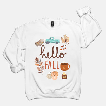 Hello Fall Unisex Crew Neck Sweatshirt