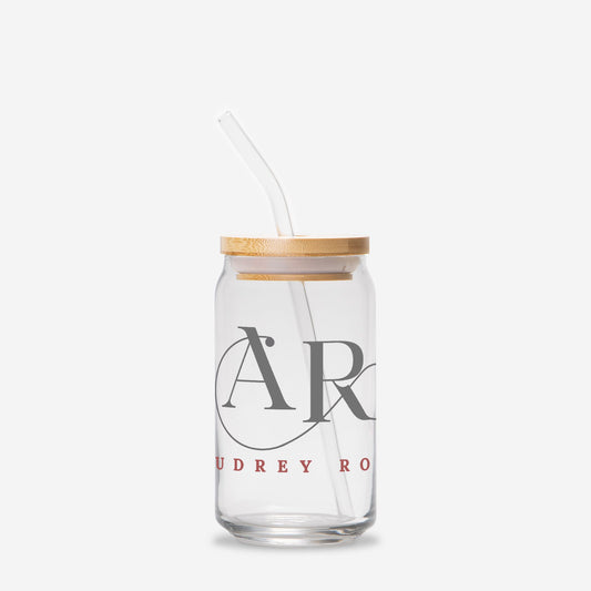 Audrey Rose Glass Can 16oz