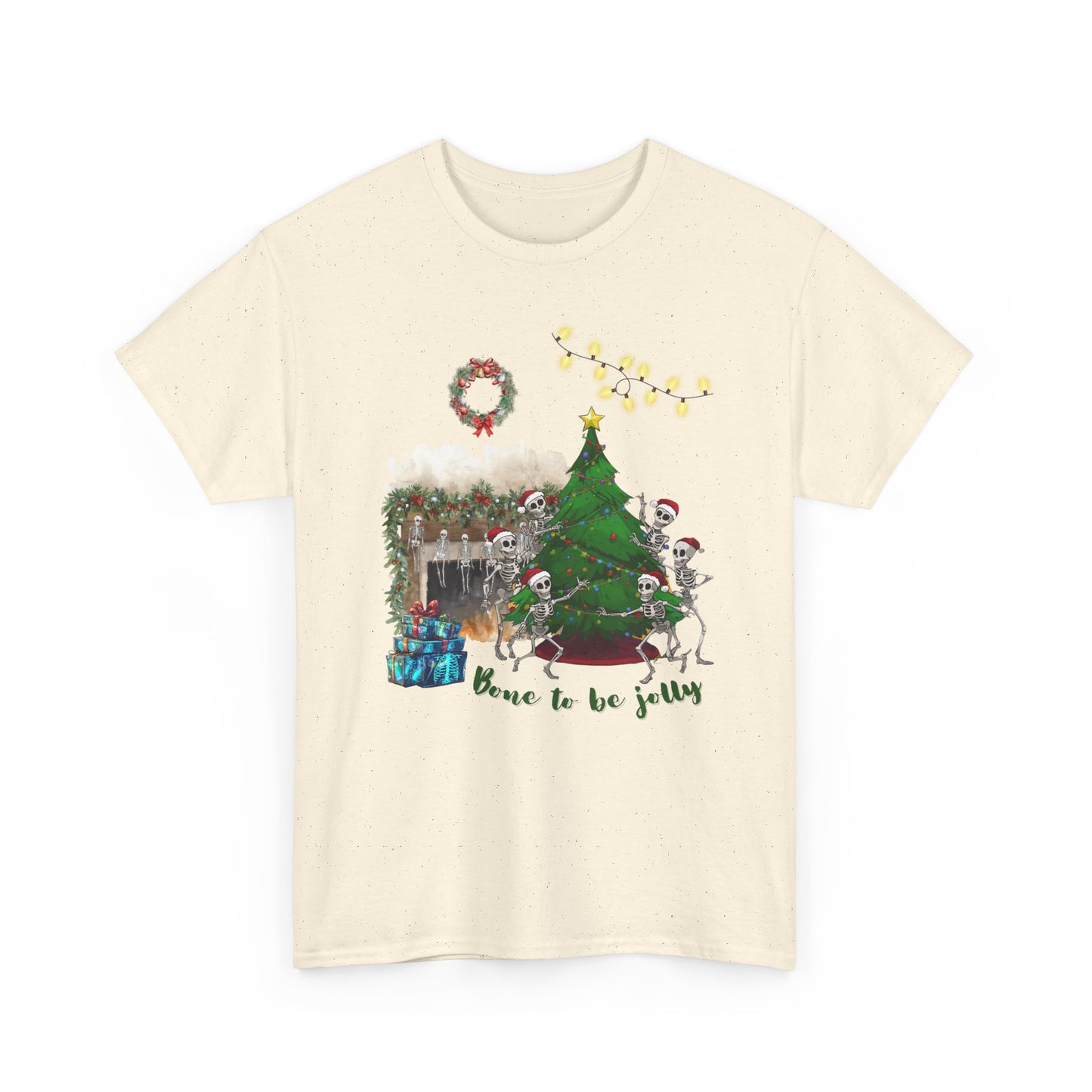 Christmas Radiology T-Shirt - Bone to be Jolly, Xray Skeletons