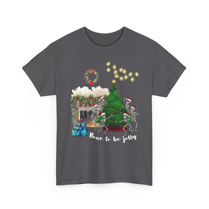 Christmas Radiology T-Shirt - Bone to be Jolly, Xray Skeletons