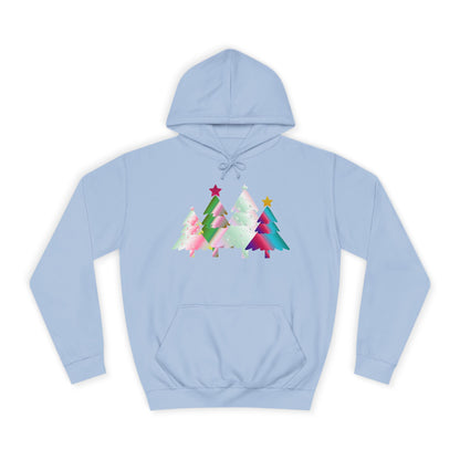 Colorful Holiday Trees Hoodie