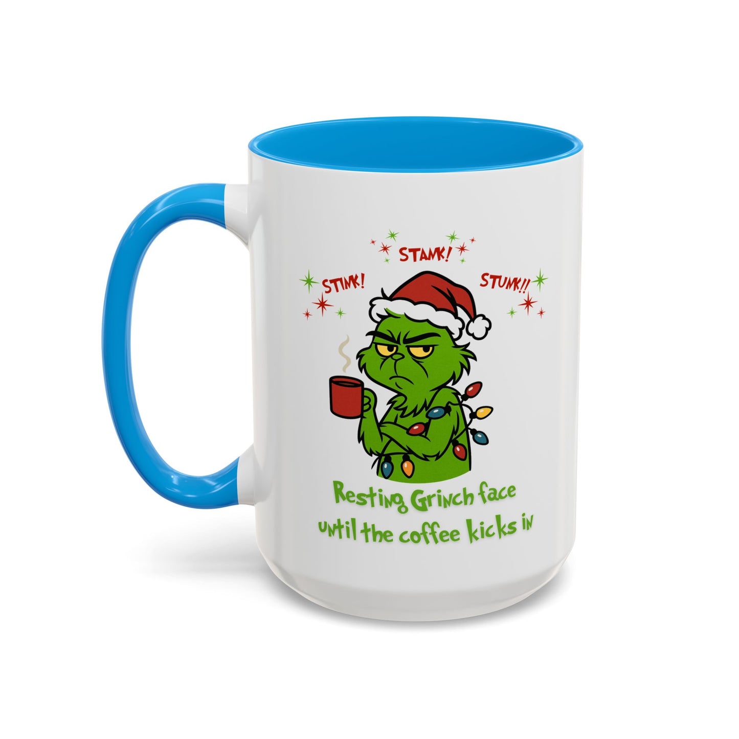 Colorful Grinchy Holiday Mug