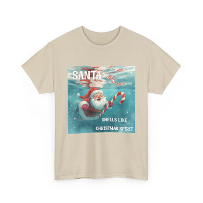 Santa Smells Like Christmas Spirit Tee