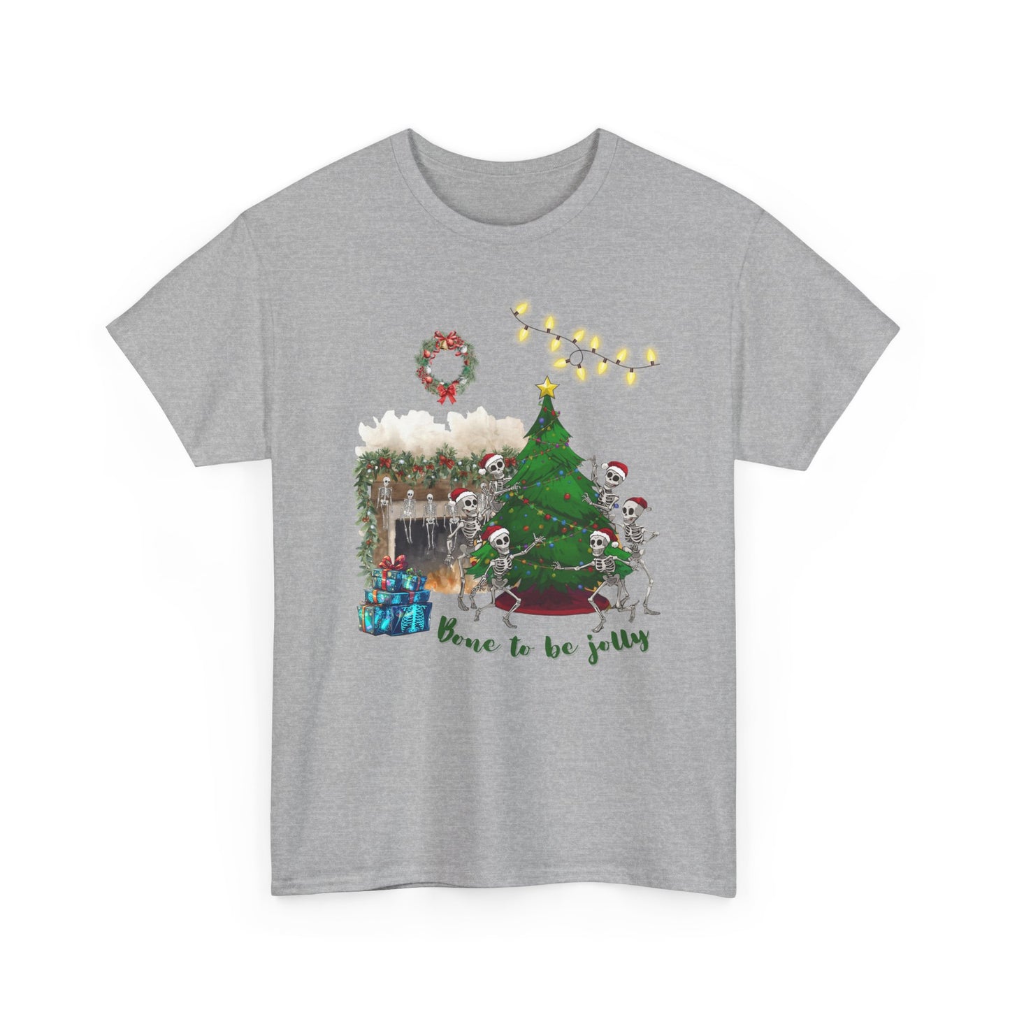 Christmas Radiology T-Shirt - Bone to be Jolly, Xray Skeletons