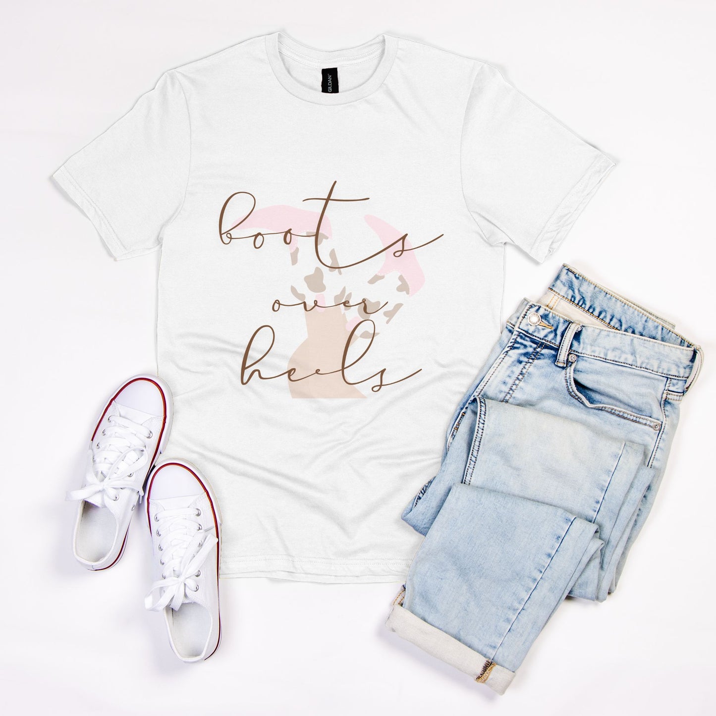 Boots Over Heels Soft-style T-Shirt