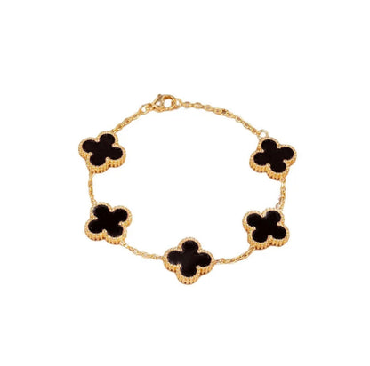 Luck Intention -Pearl Shell Clover Bracelet