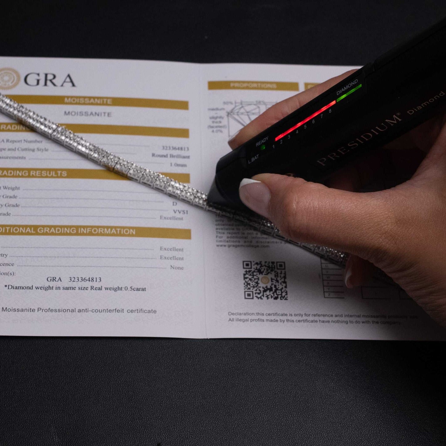 Baguette Moissanite Square Tennis Bracelet Solid 925 Sterling Silver