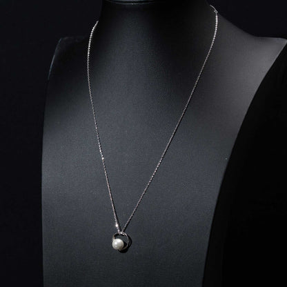 Cultured Pearl 925 Sterling Silver Women Necklace