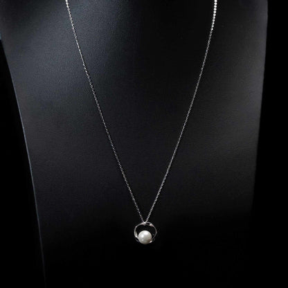 Cultured Pearl 925 Sterling Silver Women Necklace