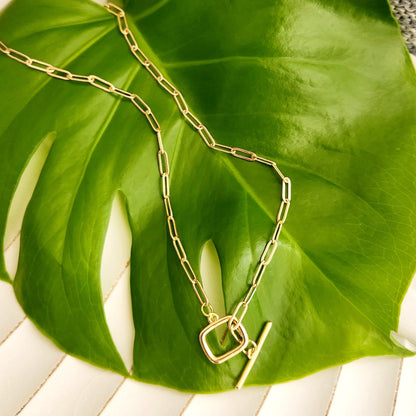 Paperclip chain necklace