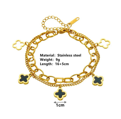 Luck Intention Clover Bracelet - Love. Luck. Hope & Faith